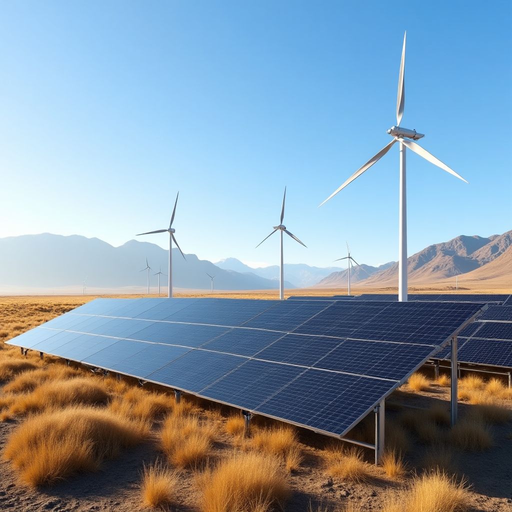 Parque de energía renovable en Argentina